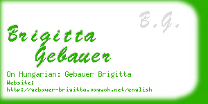 brigitta gebauer business card